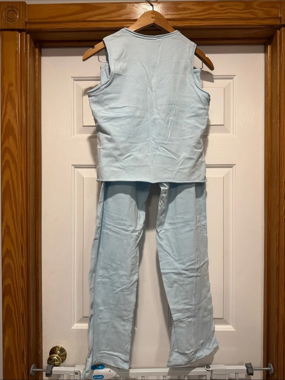Women’s Light Blue Tank Pajama Set - Soft Sleepwear